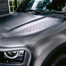 Load image into Gallery viewer, New Defender Real Alloy Checker Bonnet Plates V2