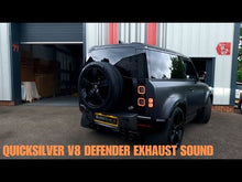 Load and play video in Gallery viewer, New Defender Quicksilver V8 525 Cat-Back Exhaust System