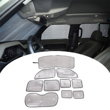 Load image into Gallery viewer, New Defender 110 Full Windscreen And Glass Sunshade Protection Kit With Suction Cups