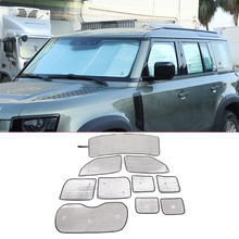 Load image into Gallery viewer, New Defender 110 Full Windscreen And Glass Sunshade Protection Kit With Suction Cups