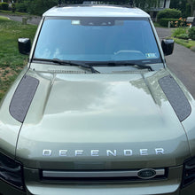 Load image into Gallery viewer, New Defender Real Alloy Checker Bonnet Plates V2