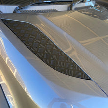 Load image into Gallery viewer, New Defender Real Alloy Checker Bonnet Plates V2