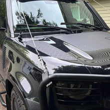 Load image into Gallery viewer, New Defender Real Alloy Checker Bonnet Plates V2