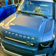 Load image into Gallery viewer, New Defender Real Alloy Checker Bonnet Plates V2
