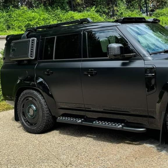 Defender Side Frame New Defender 110/130 Urban Black Shadow Side Steps – New Defender Mods