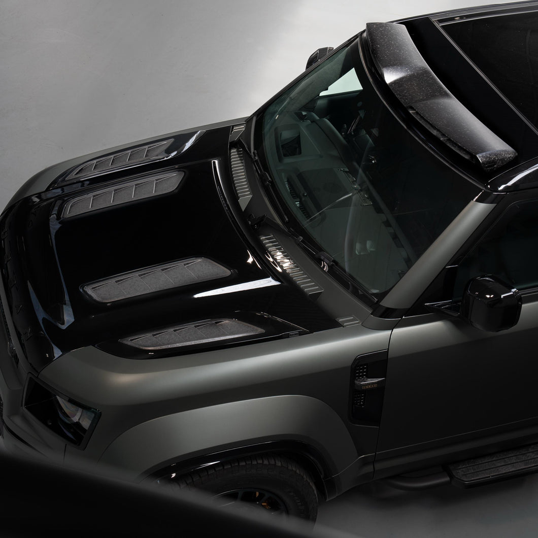 New Defender Urban OCTA Chopped Carbon Fiber Quad Vent Hood