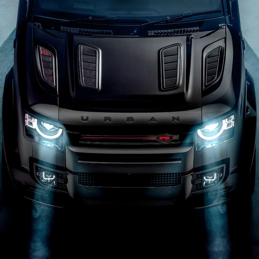 New Defender Urban XRS Chopped Carbon Fiber Quad Vent Hood