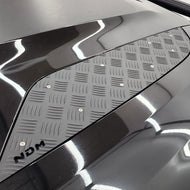 New Defender Real Alloy Checker Bonnet Plates V2