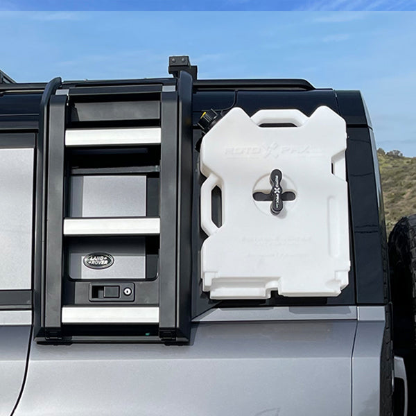New Defender Ladder mounted Rotopax Mount – New Defender Mods